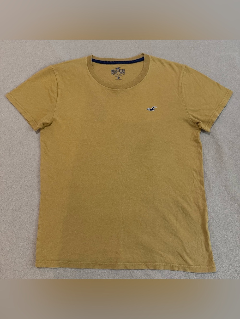 Hollister Must Have Collection - Men's Crew Tee in Mustard